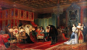 Pablo Delaroche Painting - Cardenal Mazarino moribundo 1830 historias de tamaño natural Hippolyte Delaroche